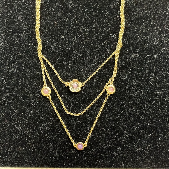 Coach Demi Fine Sunburst Layered Chain Necklace - Picture 5 of 9